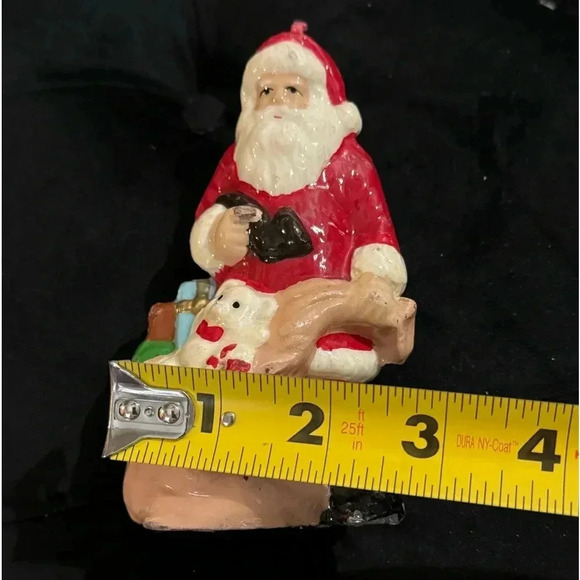 Vintage Santa Claus Christmas Candle Holiday Decor 90’s Cottagecore Country - Picture 8 of 9